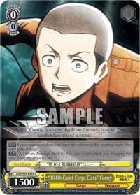 "104th Cadet Corps Class" Conny - Attack on Titan - Weiss Schwarz card