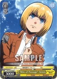 "Rite of Passage" Armin - Attack on Titan - Weiss Schwarz card