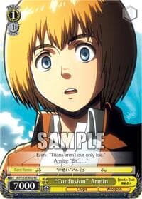 "Confusion" Armin - Attack on Titan - Weiss Schwarz card