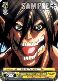 "Titan Ability" Eren Titan - Attack on Titan - Weiss Schwarz card