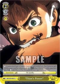 "Titan's Power" - Attack on Titan - Weiss Schwarz card