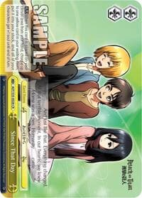 Since That Day - Attack on Titan - Weiss Schwarz card