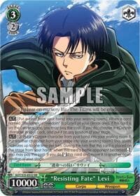 "Resisting Fate" Levi - Attack on Titan - Weiss Schwarz card
