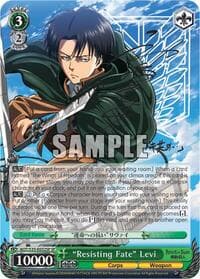 "Resisting Fate" Levi (SP) - Attack on Titan - Weiss Schwarz card