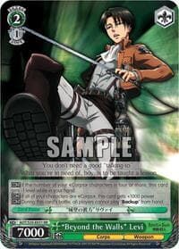 "Beyond the Walls" Levi - Attack on Titan - Weiss Schwarz card