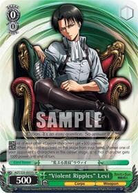 "Violent Ripples" Levi (SR) - Attack on Titan - Weiss Schwarz card