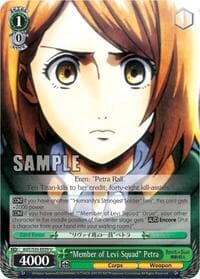 "Member of Levi Squad" Petra - Attack on Titan - Weiss Schwarz card