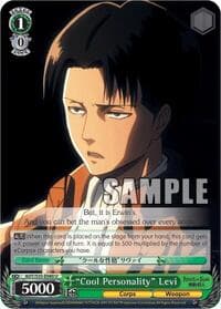 "Cool Personality" Levi - Attack on Titan - Weiss Schwarz card