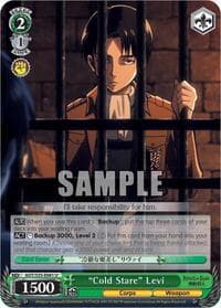 "Cold Stare" Levi - Attack on Titan - Weiss Schwarz card
