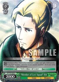 "Member of Levi Squad" Eld - Attack on Titan - Weiss Schwarz card