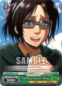 "Uplifting Moment" Hange - Attack on Titan - Weiss Schwarz card