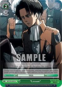 "Lesson" - Attack on Titan - Weiss Schwarz card