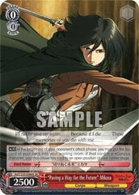"Paving a Way for the Future" Mikasa (SR) - Attack on Titan - Weiss Schwarz card