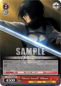 "Direct Sword" Mikasa - Attack on Titan - Weiss Schwarz card