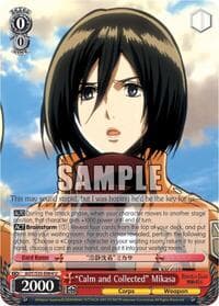 "Calm and Collected" Mikasa - Attack on Titan - Weiss Schwarz card
