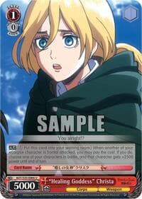 "Healing Goddess" Christa - Attack on Titan - Weiss Schwarz card