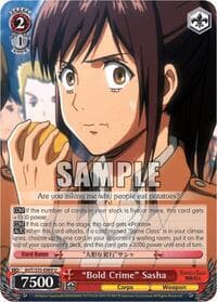 "Bold Crime" Sasha - Attack on Titan - Weiss Schwarz card