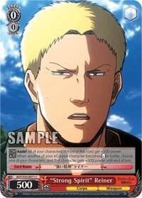 "Strong Spirit" Reiner - Attack on Titan - Weiss Schwarz card