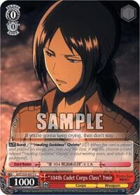 "104th Cadet Corps Class" Ymir - Attack on Titan - Weiss Schwarz card