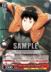 "104th Cadet Corps Class" Bertholdt - Attack on Titan - Weiss Schwarz card