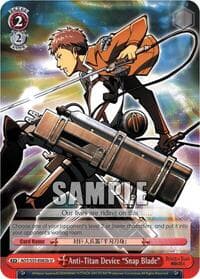 Anti-Titan Device "Snap Blade" (B) - Attack on Titan - Weiss Schwarz card