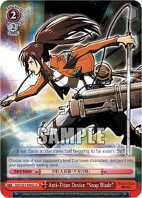 Anti-Titan Device "Snap Blade" (C) - Attack on Titan - Weiss Schwarz card