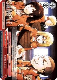 Same Class - Attack on Titan - Weiss Schwarz card