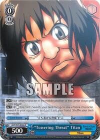 "Towering Threat" Titan - Attack on Titan - Weiss Schwarz card