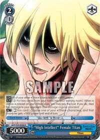 "High Intellect" Female Titan - Attack on Titan - Weiss Schwarz card
