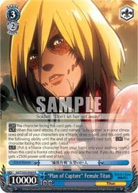 "Plan of Capture" Female Titan - Attack on Titan - Weiss Schwarz card