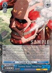"Enormous Stature" Colossal Titan - Attack on Titan - Weiss Schwarz card