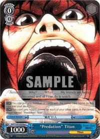 "Predation" Titan (A) - Attack on Titan - Weiss Schwarz card