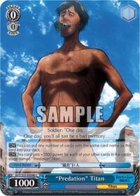 "Predation" Titan (B) - Attack on Titan - Weiss Schwarz card