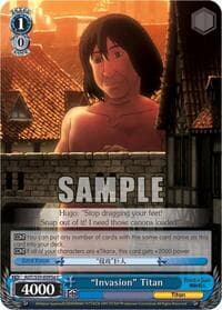 "Invasion" Titan (A) - Attack on Titan - Weiss Schwarz card