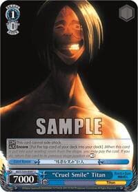 "Cruel Smile" Titan - Attack on Titan - Weiss Schwarz card