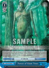 Forest of Giant Trees - Attack on Titan - Weiss Schwarz card