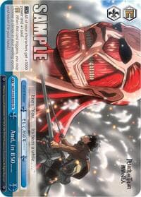 And, in 850…… - Attack on Titan - Weiss Schwarz card