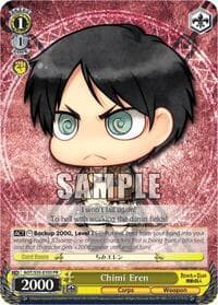 Chimi Eren - Attack on Titan - Weiss Schwarz card