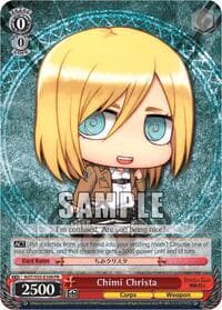 Chimi Christa - Attack on Titan - Weiss Schwarz card
