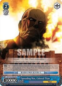 Spreading War, Colossal Titan - Attack on Titan - Weiss Schwarz card