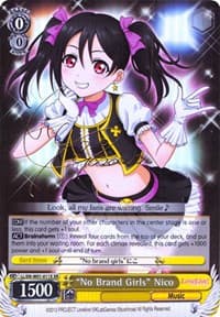 "No Brand Girls" Nico (XR) - Love Live! DX - Weiss Schwarz card