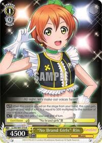 "No Brand Girls" Rin - Love Live! DX - Weiss Schwarz card