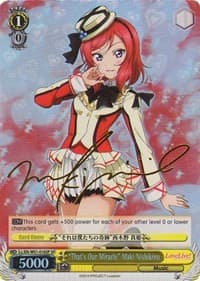 "That's Our Miracle" Maki Nishikino (SP) - Love Live! DX - Weiss Schwarz card