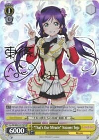 "That's Our Miracle" Nozomi Tojo (SP) - Love Live! DX - Weiss Schwarz card