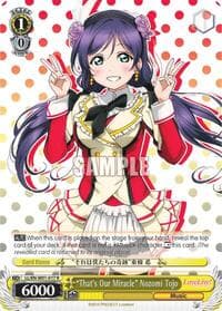 "That's Our Miracle" Nozomi Tojo - Love Live! DX - Weiss Schwarz card
