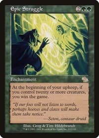 Epic Struggle - Judgment - Magic: The Gathering card