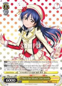 "That's Our Miracle" Umi Sonoda - Love Live! DX - Weiss Schwarz card