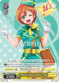 "Please Look at Rin~" Rin - Love Live! DX - Weiss Schwarz card