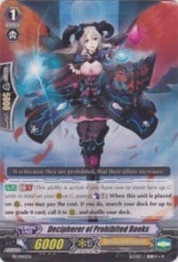 Decipherer of Prohibited Books - Promo Cards - Cardfight Vanguard card
