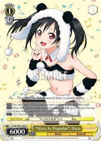 "Nico Is Popular" Nico - Love Live! DX - Weiss Schwarz card